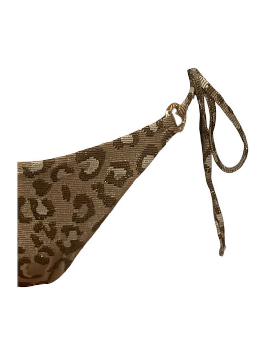 Bikini Triunghi Animal Print Brown