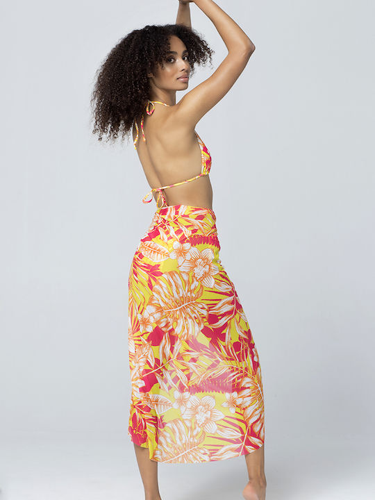 Feminin Caftan de Plajă Yellow