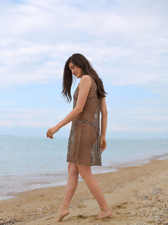 Feminin Rochie de Plajă Coffee