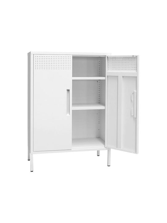 Double Door Wardrobe Mabel Metallic 70x35x100cm