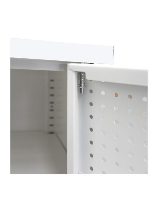 Double Door Wardrobe Mabel Metallic 70x35x100cm