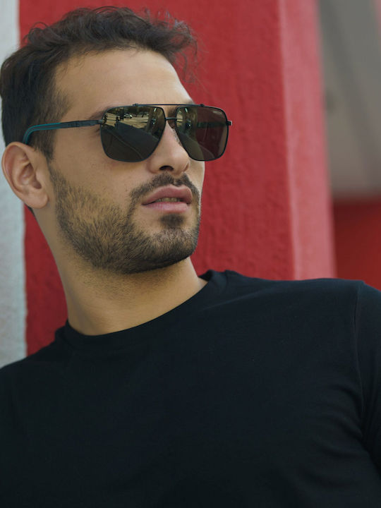 Ghetto Men's Sunglasses with Brown Frame and Brown Lens