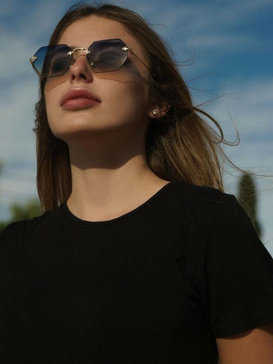Ghetto Women's Sunglasses with Gray Frame and Gray Lens K38021 Grey