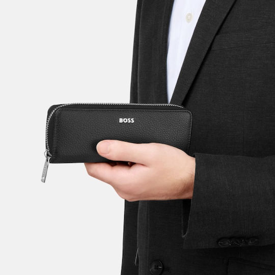 Hugo Boss Klassische Strukturiertes Stiftetui Schwarz