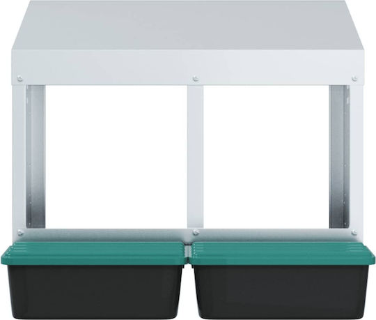 vidaXL Φωλιά Πτηνών Πλαστική Πράσινη