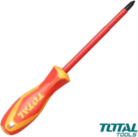 Total Magnetic Electrician VDE 1000V Screwdriver Cross Size PH2x100mm