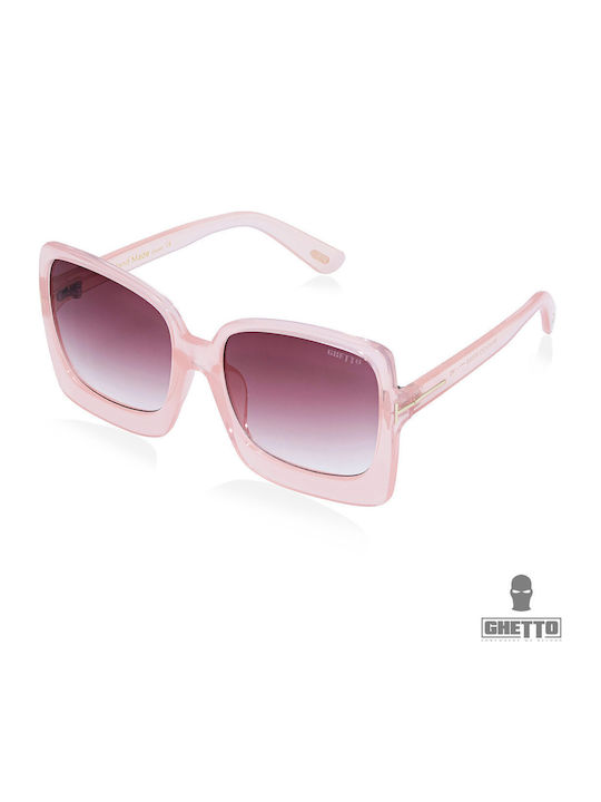 Ghetto Sonnenbrillen Rosa mit Gestell Ghetto Sonnenbrillen Rosa mit Gestell