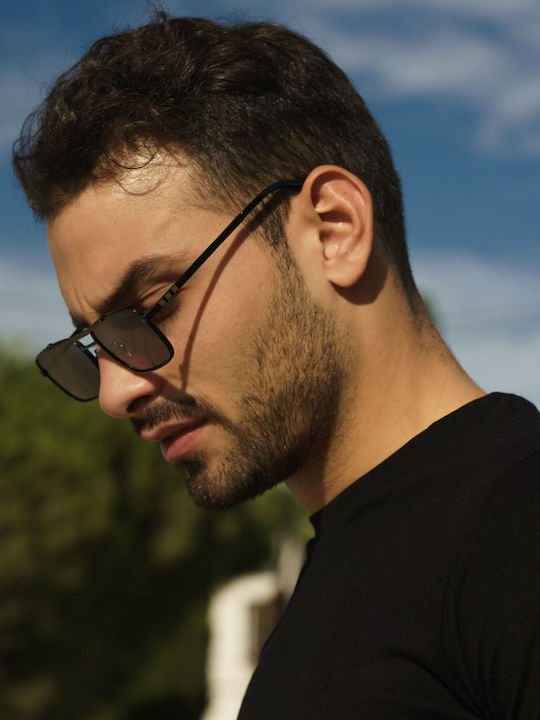 Ghetto Unisex Sonnenbrille mit Silber Gestell und Silber Spiegel Linse K39086BB silver