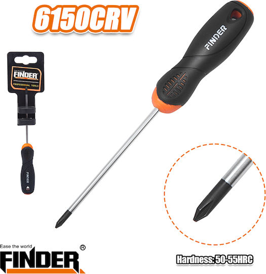 Finder Κατσαβίδι Σταυρός με Μήκος 75mm