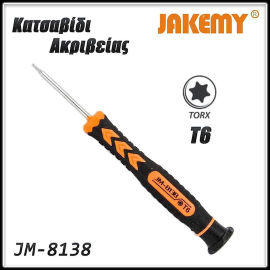 Jakemy JM-8138 Precision Screwdriver Torx with Nib Size T6