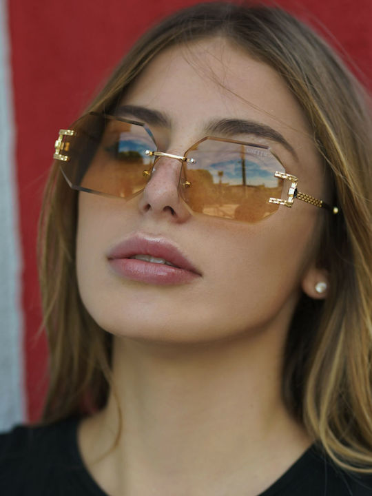 Ghetto Women's Sunglasses with Blue Frame and Blue Lens K39079-C03 BLUE