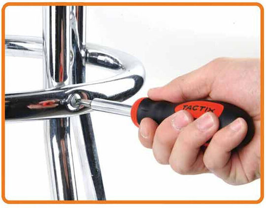 Tactix Screwdriver with 4 Interchangeable Tips