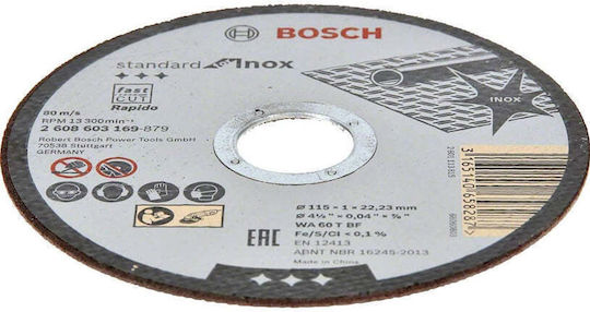Bosch Cutting Disc Metal Hole Diameter 115mm 1pcs