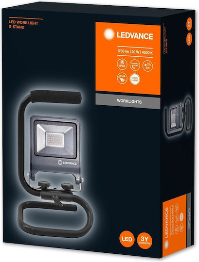 Ledvance Προβολέας Εργασίας Ρεύματος LED IP65 με Φωτεινότητα έως 1700lm Worklight S-STAND