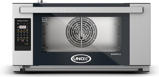 Electric Convection Oven with Humidity 3 Trays Unox Countertop Bakerlux Shop.pro Led Xefr-03eu-eldv