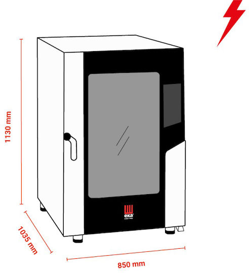 EKA MKF Ηλεκτρικός Φούρνος με Ατμό 27.5kW MKF 1021 BM