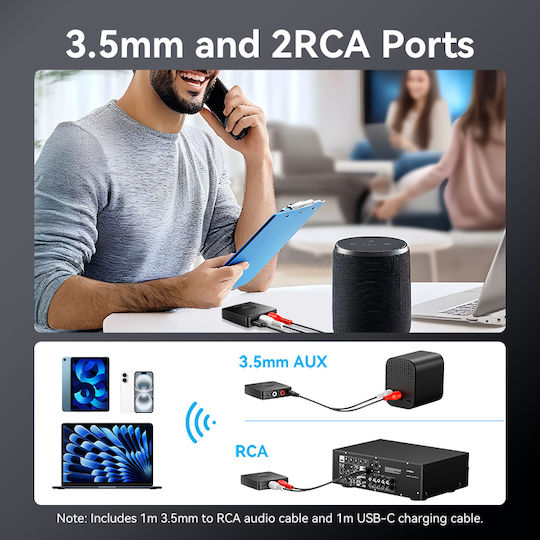 Vention Audio Bluetooth Receiver 3.5mm/2 RCA