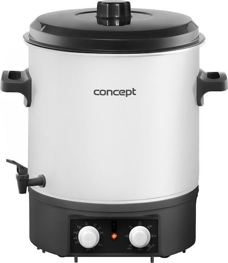 Concept Elektrischer Bräter 2000W mit Kapazität 27Es Gray