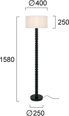 Viokef Viridi Stehlampe Weiß