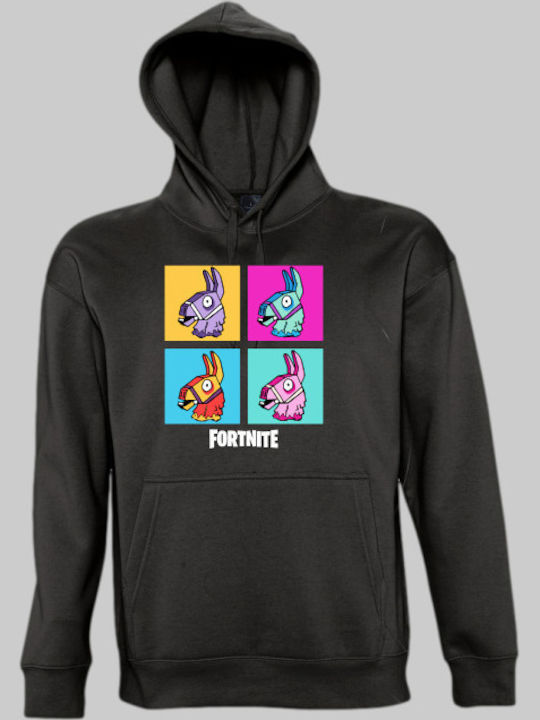 Fortnite Llama Kapuzenpulli Schwarz
