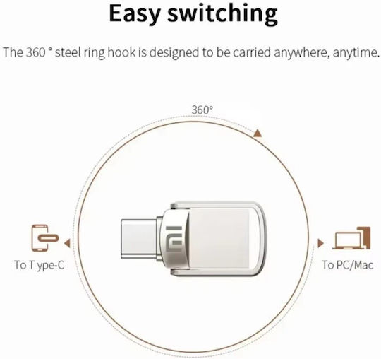 Xiaomi Stick USB Metalic 512GB – OTG USB 3.0 Pentru Telefoane și Calculatoare Mi950