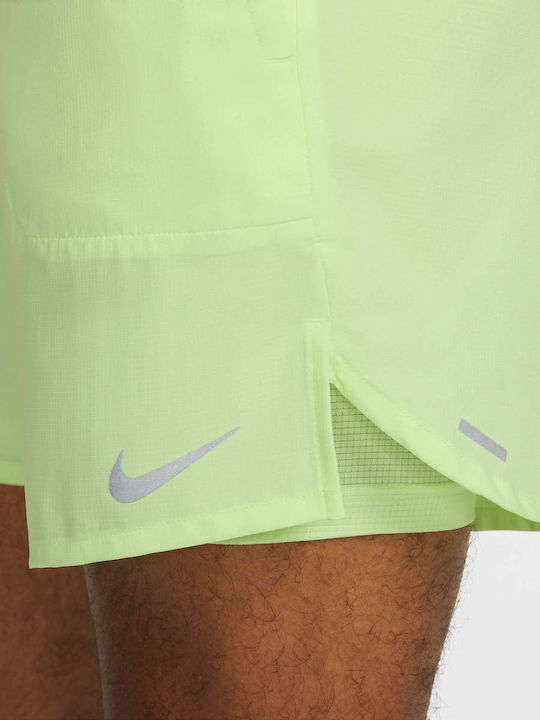 Stride 2 in 1 Sports Men's Shorts Green