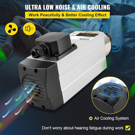 Vevor 3.0kw 220v Air Cooled Spindle Motor Cnc Air Cooling Spindle Motor Cnc Engraving Milling Machine