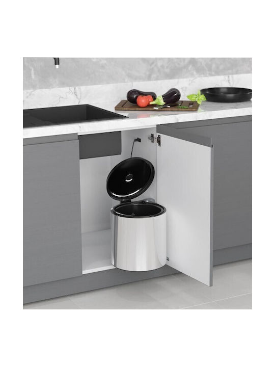 Oscar Oscar Mülleimer Für Schrank Aus Inox Silber 10lt