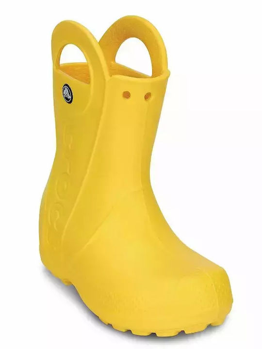 Cizme de cauciuc pentru copii Handle Rain Galbene