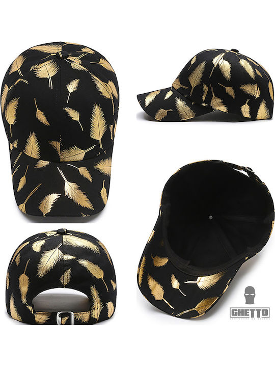 Ghetto New Stylish Adjustable Cap Gold Leaf Black