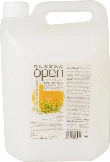 Open Cosmetics Κρεμοσάπουνο Χεριών με Αντισηπτική Δράση 4lt 5202409110389