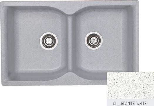 Sanitec Classic Undermount Sink Synthetic Granite W81xD50cm Granite White