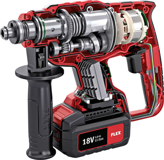 Flex CHE 18.0-EC Impact Demolition Hammer Battery Brushless 18V 1x5Ah with Chuck SDS Plus D00310