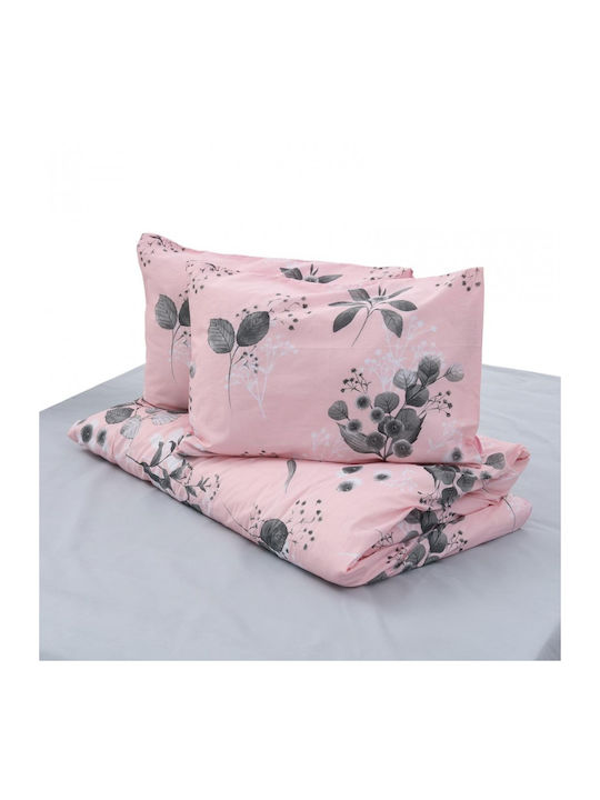 Heinner Duvet Cover Cotton Semi-double 180x200 Pink