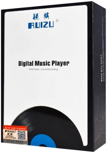 Ruizu MP3 плейър (8GB) с Сензорен Екран 2.8" Черен M7
