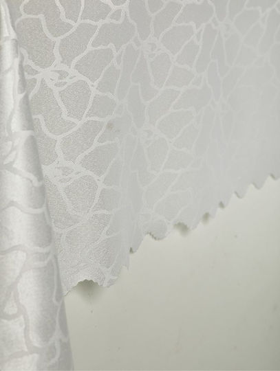 Whitegg Покривка за Маса Устойчива на Петна Бяла 140x140см