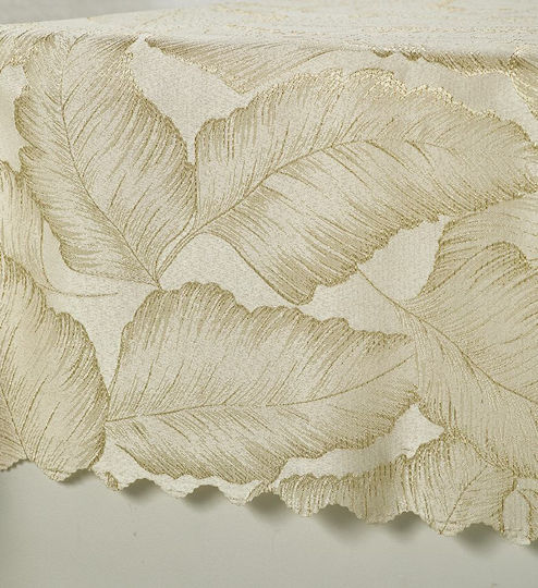 Whitegg Покривка За Маса Устойчива На Петна Бежова 140x280см