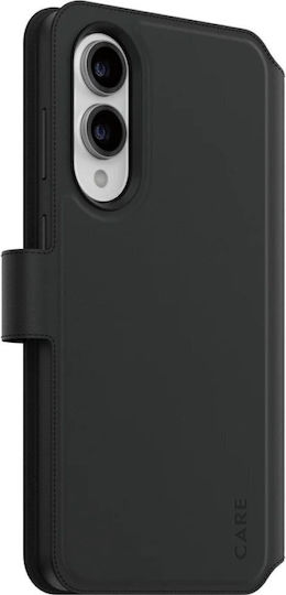 CARE by PanzerGlass Care Портмоне Кожа Черен (Galaxy S25 Edge)