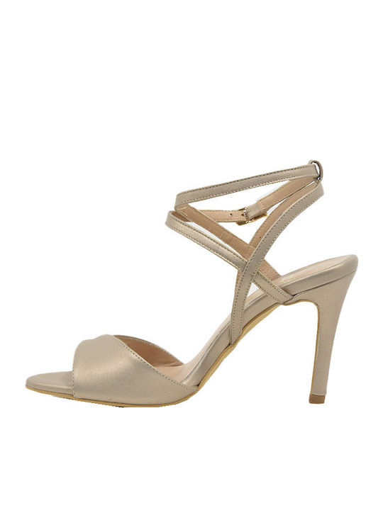 Leder Sandalen Beige