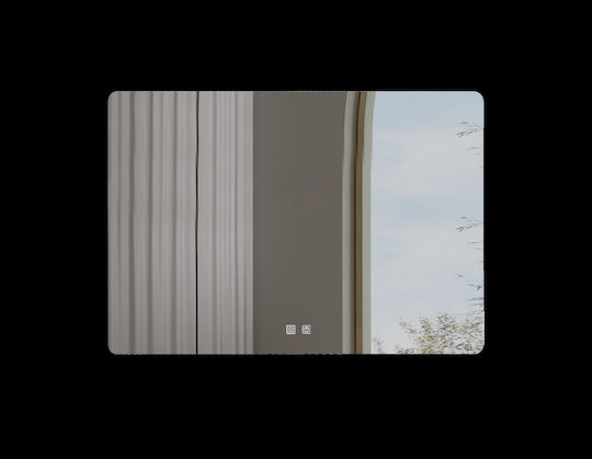 Martin Bathroom Mirror Led Touch 100x70cm White