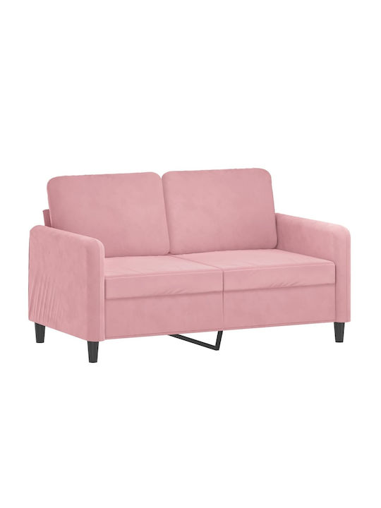 Vidaxl Wohnzimmer-Set 3-teilig Rosa Samt 138x77x80cm Zweisitzer Rosa