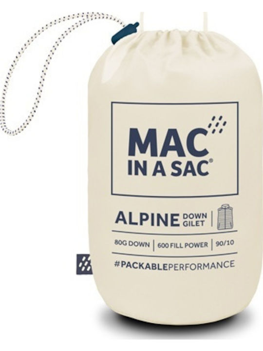 Alpine Γυναικείο Αμάνικο Puffer Μπουφάν Αδιάβροχο για Χειμώνα Μπεζ