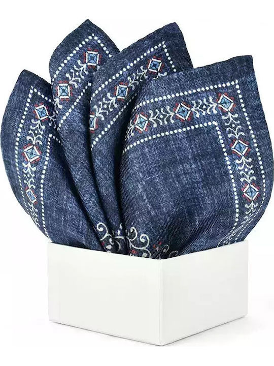 Men's Silky Handkerchief Blue
