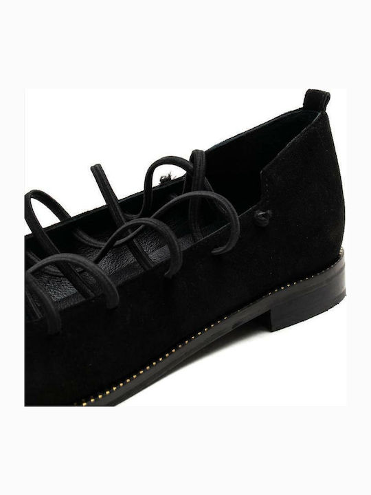 Suede Ballerinas Black