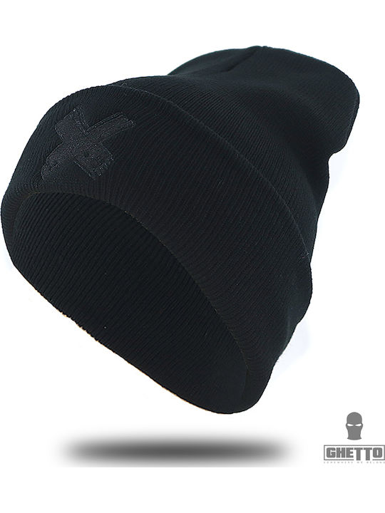 Beanie Unisex Beanie Knitted in Black color