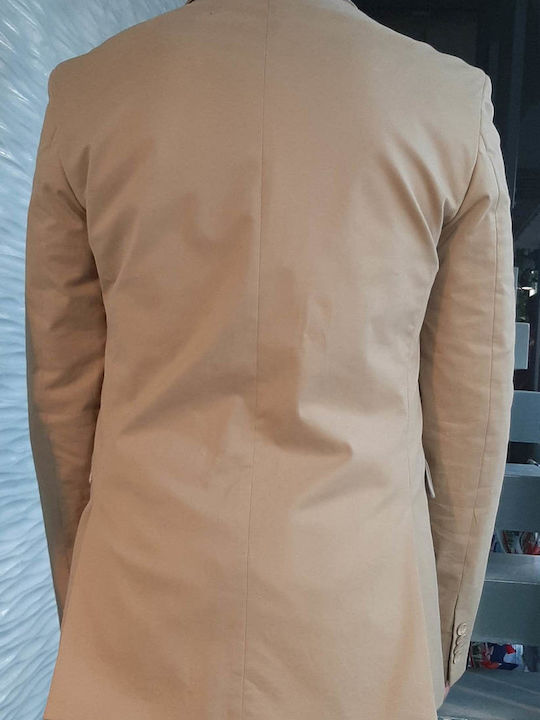 Men's Suit Jacket Slim Fit BEIGE