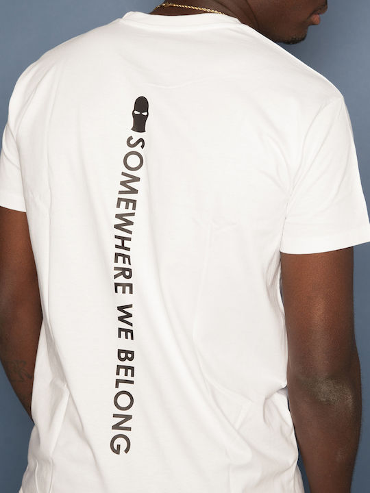 Ghetto Somewherewebelong Tricou Alb Bărbați