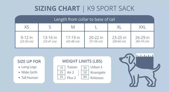 K9 Sport Sack Rucksack für Hunde