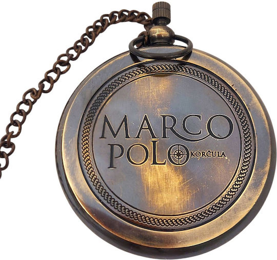 Retro Compass Marco Polo Chain Antique Finish – 5.5cm | Skroutz.mt