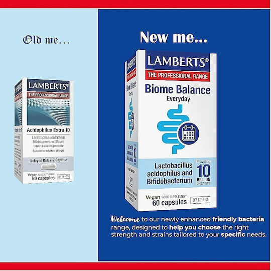 Lamberts Biome Balance Everyday Συμπλήρωμα με Προβιοτικά 60 κάψουλες